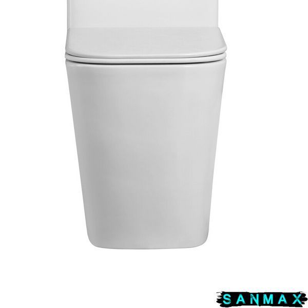 Чаша унітазу-компакту Mixxus Quadro-0404-T1 Bowl 660х360х820 Tornado 1.0 без сидіння (MI8342) MI8342 фото