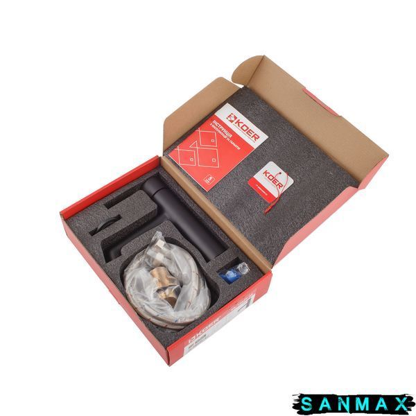 Змішувач для умивальника Koer KB-10029-05 Чорний (KR5487) KR5487 фото
