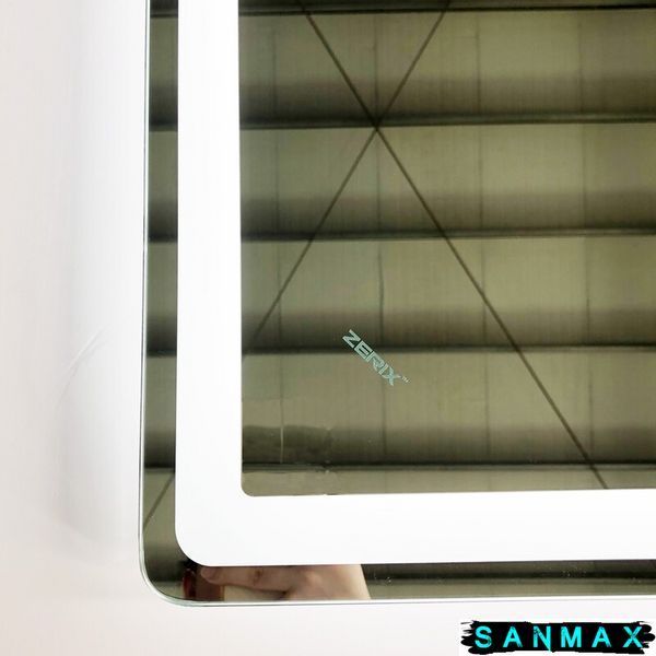 Дзеркало Zerix Mirra MR05-70x50-REVERSE з LED Touch, Anti-fog, димером, регулятором яскравості (ZX6055) ZX6055 фото