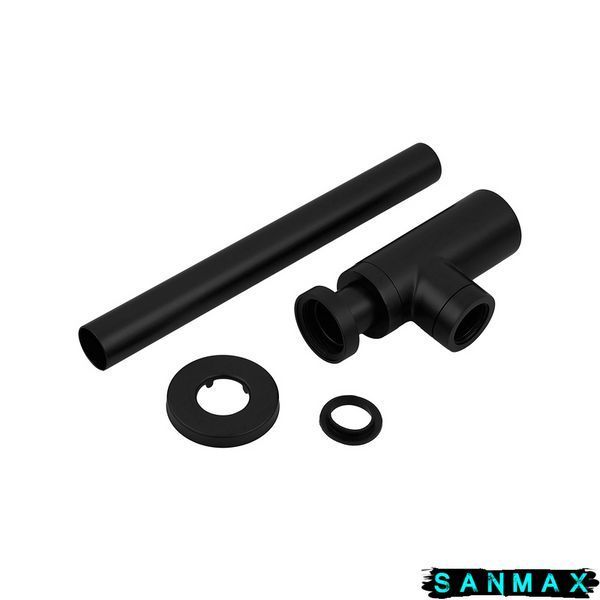 Сифон для умивальника Koer BT-01-05 1 1/4'' (Чорний) (KR3410) KR3410 фото
