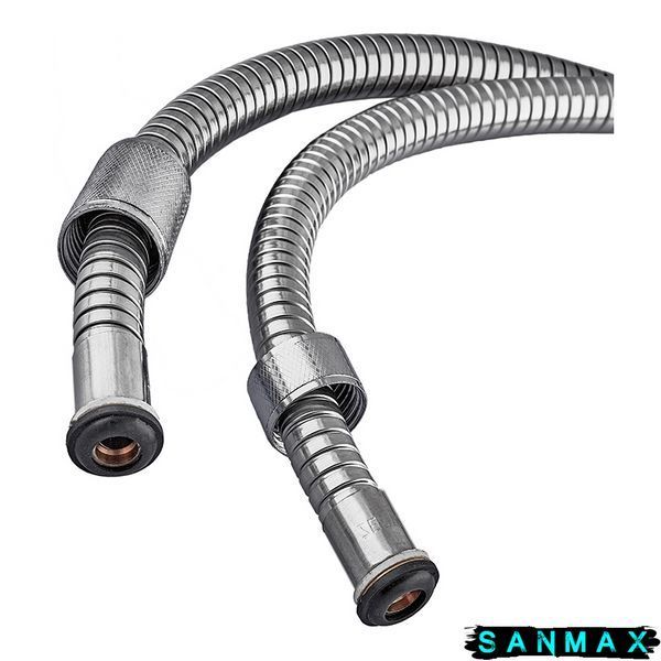 Шланг для душу Zerix Chr.F01 розтяжний 150-200 см блістер (ZX0110) ZX0110 фото