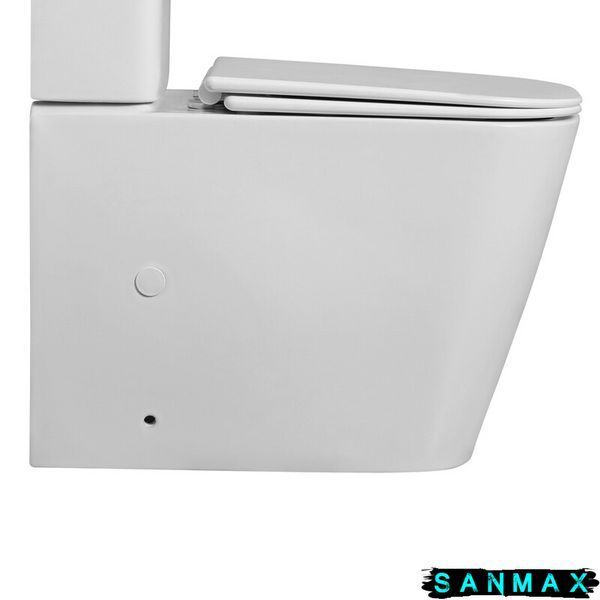 Чаша унітазу-компакту Mixxus Quadro-0404-T1 Bowl 660х360х820 Tornado 1.0 без сидіння (MI8342) MI8342 фото
