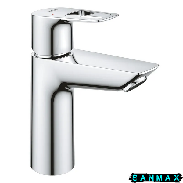 Одноважільний змішувач для умивальника M-Size Grohe BauLoop New з нажимним донним клапаном (23886001) 23886001 фото