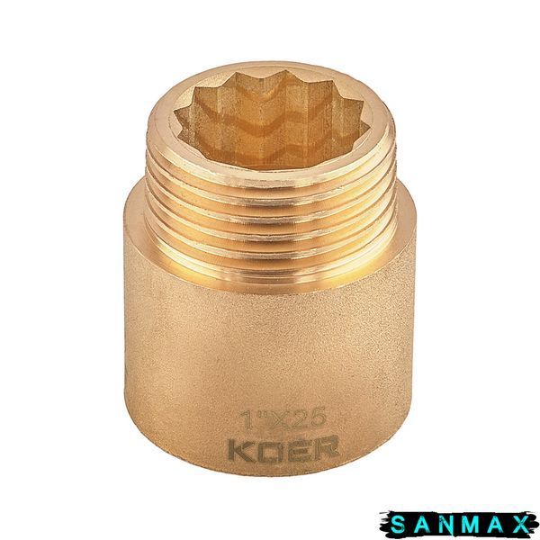 Подовжувач Koer KF.E10-25.WN - 1"-25мм без нікелю (KR5671) KR5671 фото