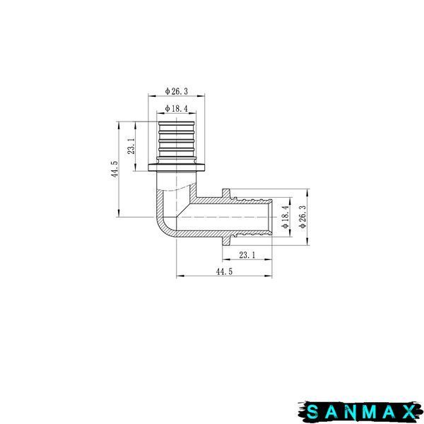 Кутник рівнопрохідний 90 Koer KA.L20 - 20(2.8mm) x 20(2.8mm) (KR4872) KR4872 фото