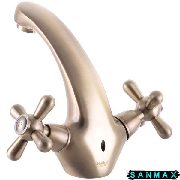 Змішувач для умивальника Haiba Dominox 161 Бронзовий (HB3937) HB3937 фото