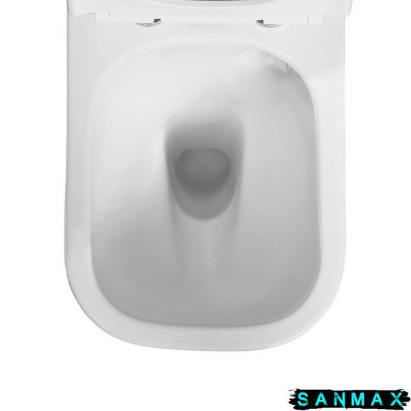 Чаша унітазу-компакту Mixxus Quadro-0404-T1 Bowl 660х360х820 Tornado 1.0 без сидіння (MI8342) MI8342 фото