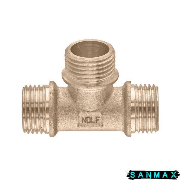 Трійник латунний 1/2 ЗЗЗ Nolf Nfc.T06Mmm (NF3199) NF3199 фото