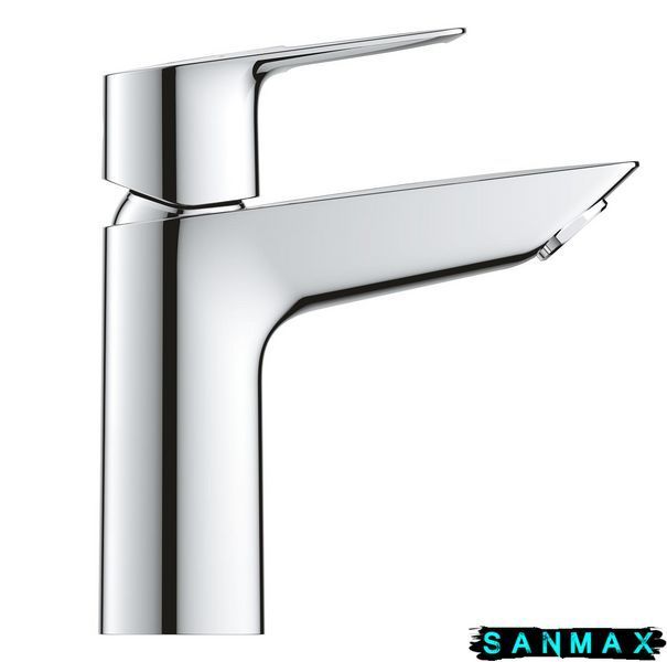 Одноважільний змішувач для умивальника M-Size Grohe BauLoop New з нажимним донним клапаном (23886001) 23886001 фото