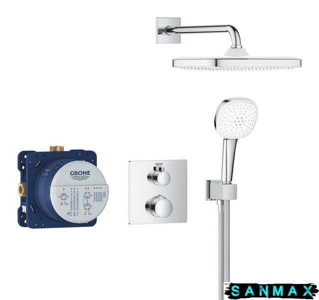 Вбудована душова система термостатична Grohe Grohtherm (34871000) 34871000 фото