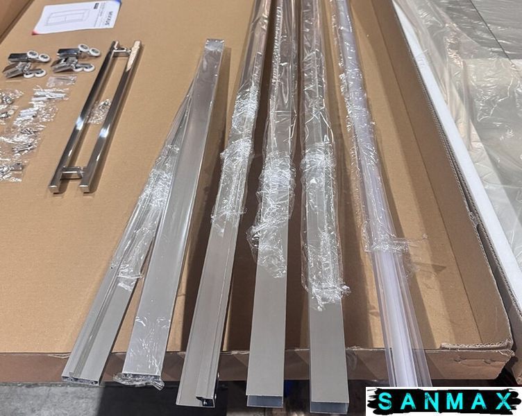 Душова кабіна без піддону Mixxus Premium Quadro SC01-90x90x195-TR Хром прозоре скло 6мм (MI8290) MI8290 фото