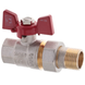 Кран з американкою прямий 1/2 Koer KR.227 Червоний метелик (KR0014) KR0014 фото 3