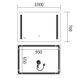 Дзеркало Mixxus Premium Lines MR18-100x70-Reverse (Led Touch, Anti-fog, димер) (MP6627) MP6627 фото 2