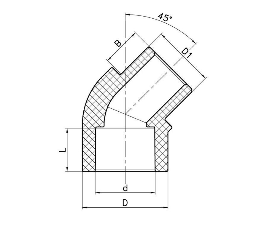 Кут Koer K0264.PRO 25 PPR 45 ВН 51/612 (KP2908) KP2908 фото