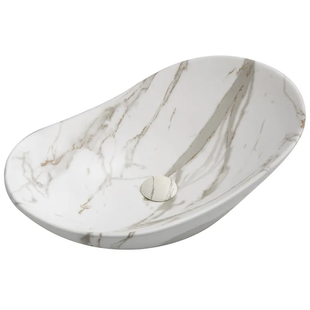 Раковина накладна Mixxus Premium Wave-0105 Marble 620х360х160mm (MP6559) MP6559 фото