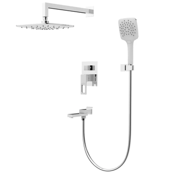 Вбудована душова система Koer KB-66009-04 3 функціі Біла Хром (KR5990) KR5990 фото
