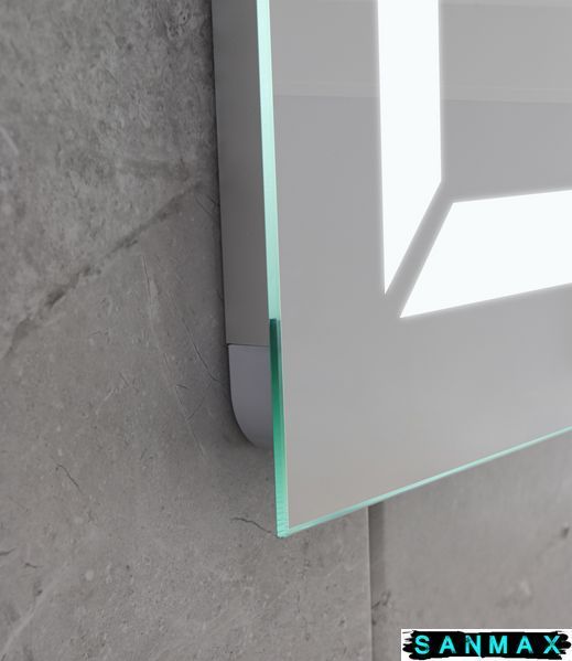 Дзеркало Mixxus Light MR01-70x50 (годинник, Led-підсвітка, антизапотівання) (MI6000) MI6000 фото