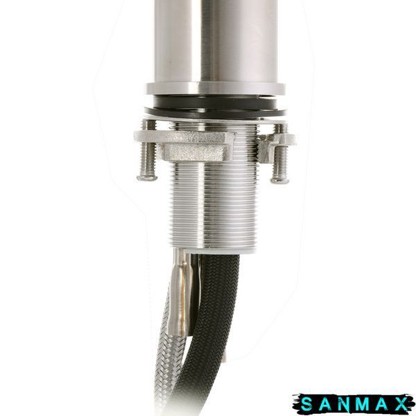 Змішувач для умивальника Mixxus Dax-001 з висувною лійкою Нерж (SS0035) SS0035 фото