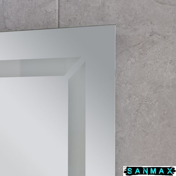Дзеркало Mixxus Light MR01-70x50 (годинник, Led-підсвітка, антизапотівання) (MI6000) MI6000 фото