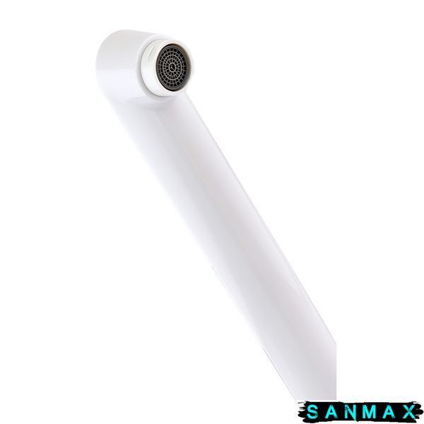 Змішувач для ванни Plamix Omega-140 Euro Білий (без шланга та лійки) (PM0648) PM0648 фото