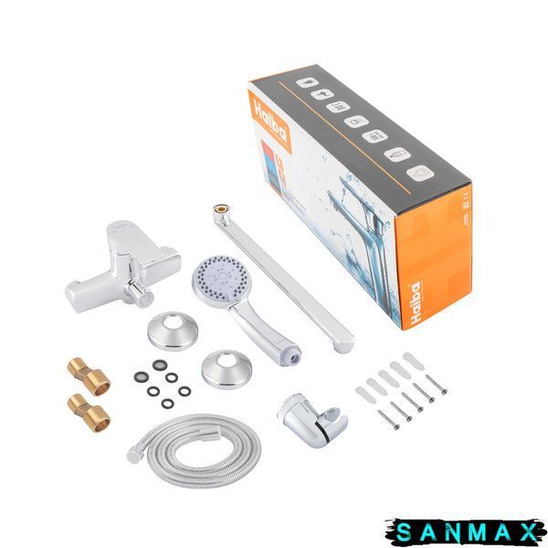 Змішувач для ванни Haiba Troya 006 Euro Хром (HB9660) HB9660 фото