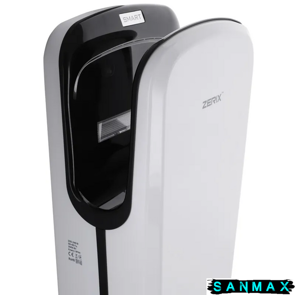 Сушарка для рук автоматична Zerix HD-2000 Біла (2000Вт) (ZX3244) ZX3244 фото