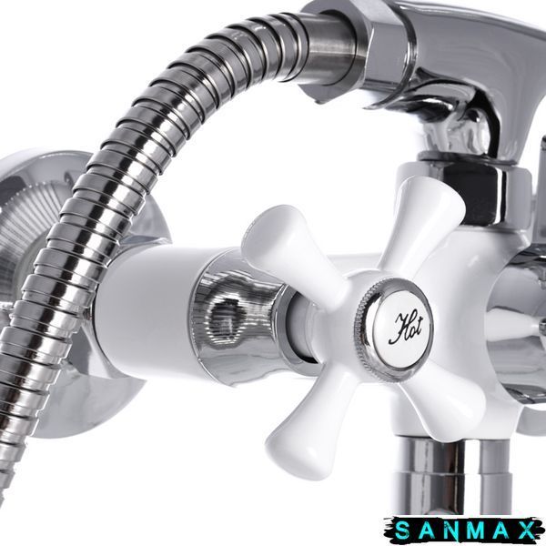 Змішувач для ванни Mixxus Omega 140 Білий (MI2768) MI2768 фото