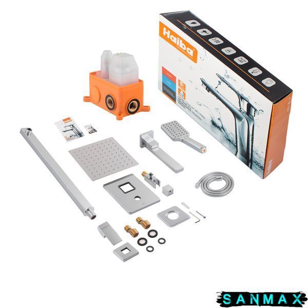 Вбудована душова система Haiba Kubus 009 Inner Хром (HB3951) HB3951 фото