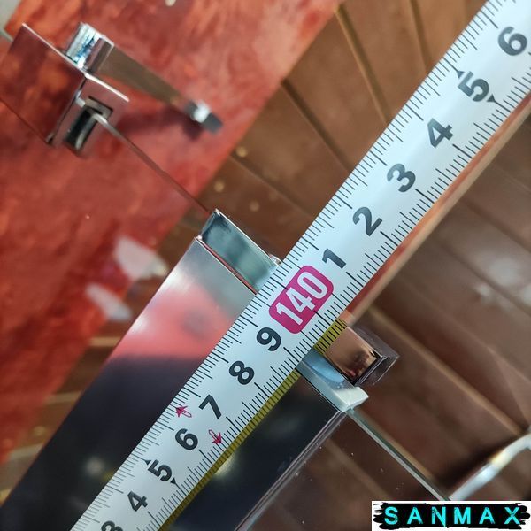Шторки скляні на ванну Koer SR BS04-95x140-TR-01 прозоре скло 6мм, хром (KR5403) KR5403 фото