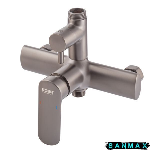Душова система зі змішувачем Koer KB-52028-07, 2 функції Графіт (KR5312) KR5312 фото