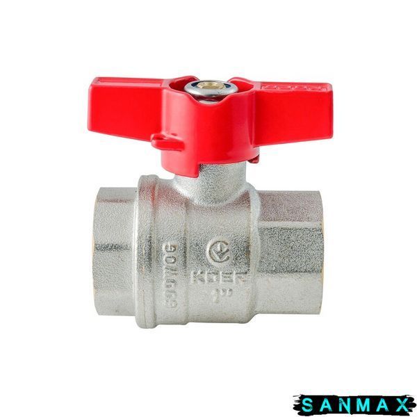 Кран кульовий 1 БГГ Вода Koer Extreme KE.217-25 Червоний метелик (KR5758) KR5758 фото