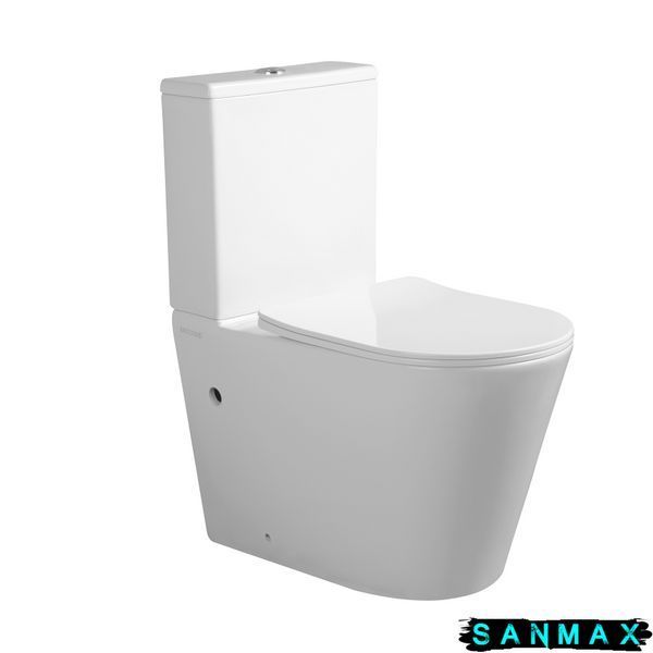 Чаша унітазу-компакту Mixxus Bevel-0404-T3 Bowl 660х360х800 Tornado 3.0 без сидіння (MI8351) MI8351 фото