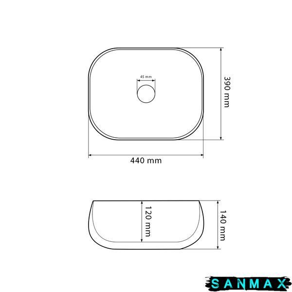 Умивальник накладний Vbi Tricase Білий VBI-015800 фото