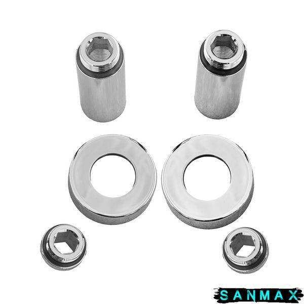 Комплект подовжувачів Koer KF.SET.06MF 1/2Fx1/2M Хром (KR5849) KR5849 фото