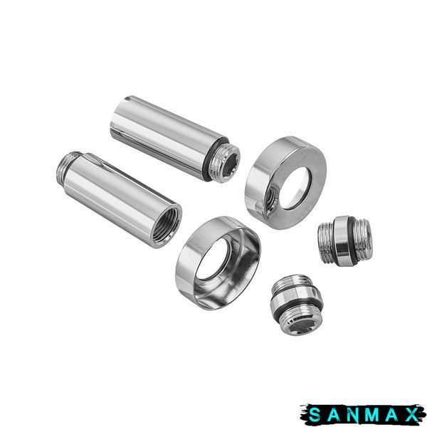 Комплект подовжувачів Koer KF.SET.06MF 1/2Fx1/2M Хром (KR5849) KR5849 фото