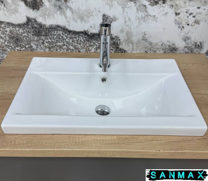 Умивальник врізний Vbi Fanusa 60 Білий VBI-018064 фото