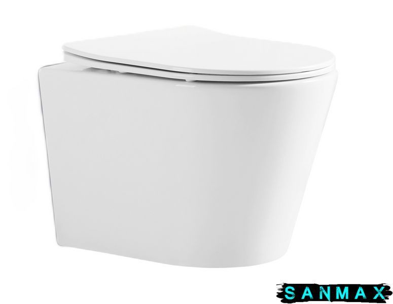 Унітаз підвісний Mixxus Bevel-0302-R 520x360x365mm, система змиву Rimless (MI6709) MI6709 фото