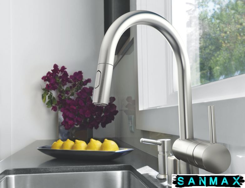Змішувач для кухні з висувним виливом Grohe Minta (32321DC2) 32321DC2 фото