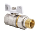 Кран з американкою прямий 1/2 Koer KR.227.W Білий метелик (KR0015) KR0015 фото 3