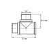 Трійник латунний 1/2 ВЗЗ Koer KF.T06FMM.WN (KR3031) KR3031 фото 2