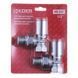 Кран для рушникосушки кутовий 1/2 Koer KR.531 Хром (KR3073) KR3073 фото 2