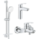 Набiр змiшувачiв 3 в 1 для ванни Grohe Eurosmart (UA123246M3) UA123246M3 фото 3