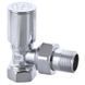 Кран для рушникосушки кутовий 1/2 Koer KR.531 Хром (KR3073) KR3073 фото 3