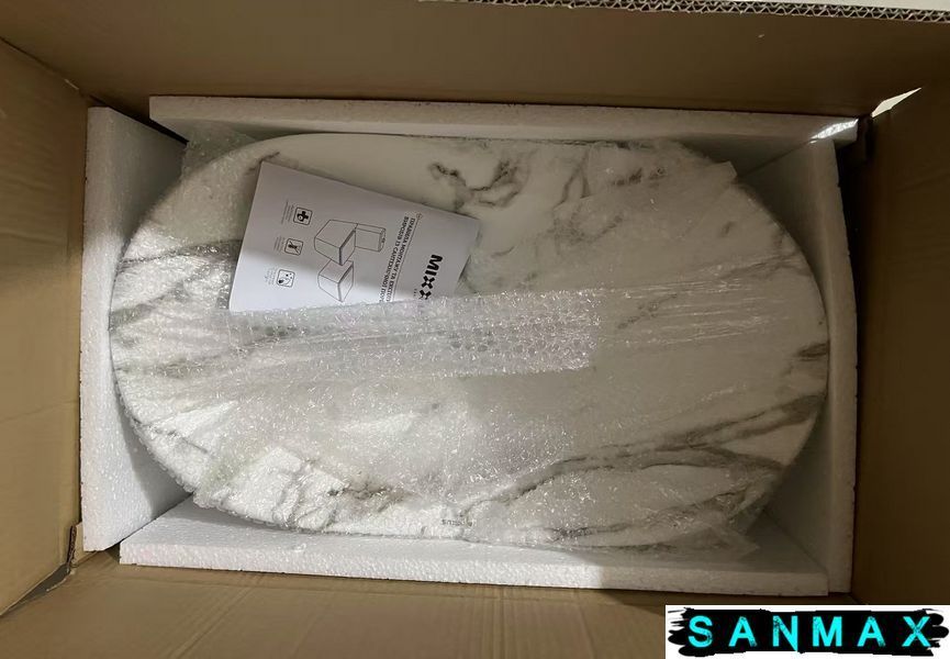 Раковина накладна Mixxus Premium Wave-0105 Marble 620х360х160mm (MP6559) MP6559 фото