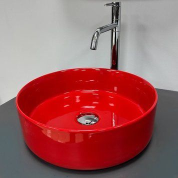 Умивальник Vbi PRATO RED GLOSSY накладний VBI-011416 фото