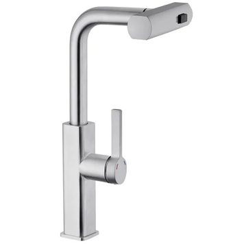 Змішувач для кухні з висувною лійкою Mixxus Premium Hammer 014 Хром (MI6953) MI6953 фото