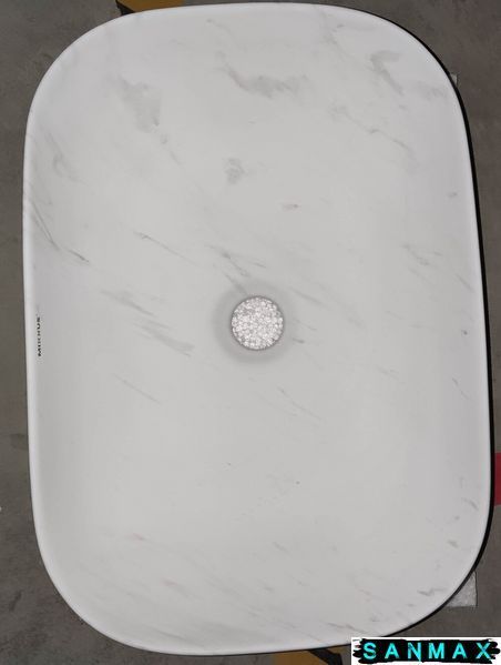 Раковина накладна Mixxus Premium Diverse-0112 Marble 455х325х135mm (MP6543) MP6543 фото