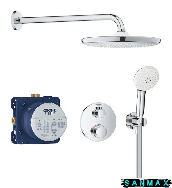 Вбудована душова система термостатична Grohe Grohtherm (34872000) 34872000 фото