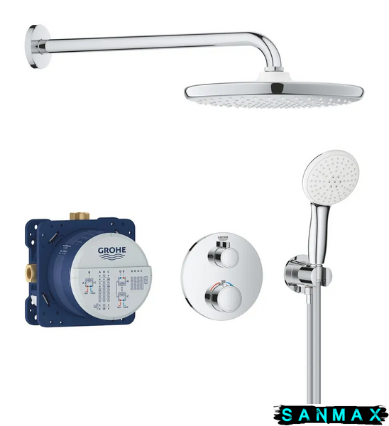 Вбудована душова система термостатична Grohe Grohtherm (34872000) 34872000 фото