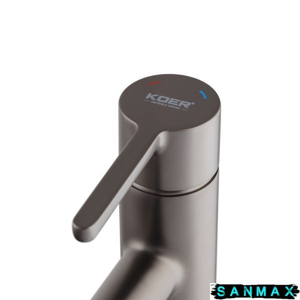 Змішувач для умивальника Koer KB-10029-07 Графіт (KR5495) KR5495 фото